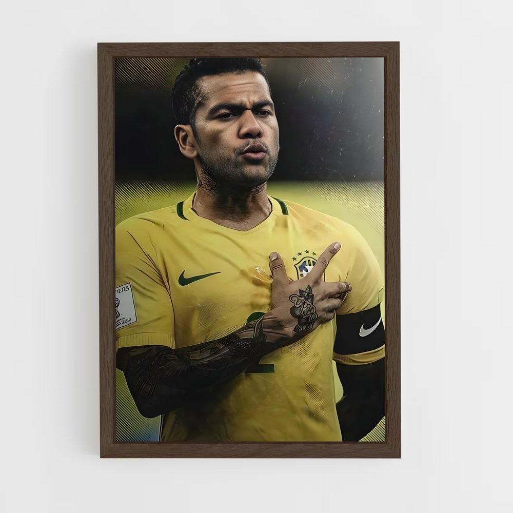 ap-dani alves-12 cadre Bois foncé