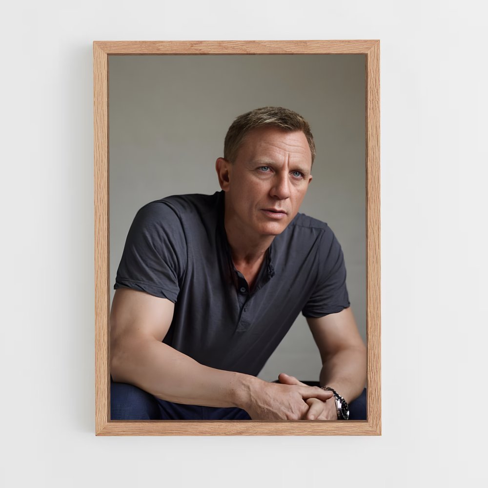 ap-daniel craig-2 cadre Bois clair