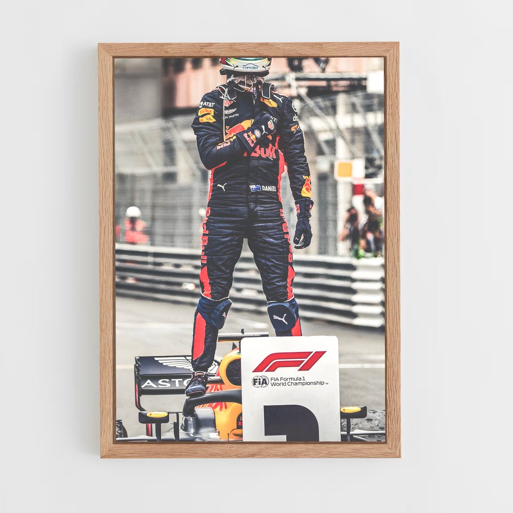 ap-daniel ricciardo-8 cadre Bois clair