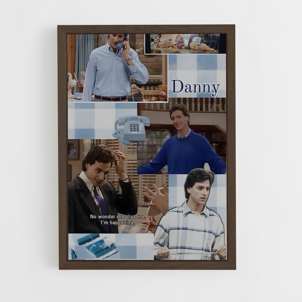 ap-danny tanner-3 cadre Bois foncé