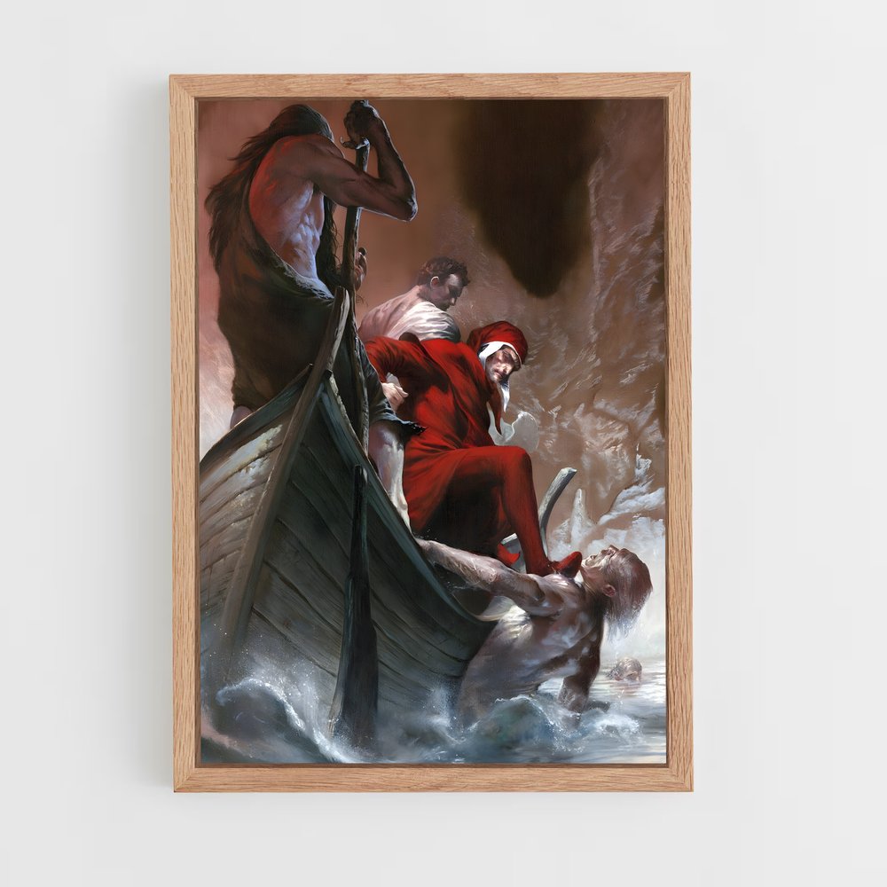 ap-dante alighieri-3 cadre Bois clair