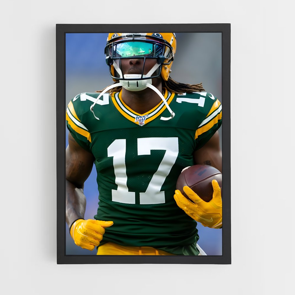 ap-davante adams-1 cadre Noir