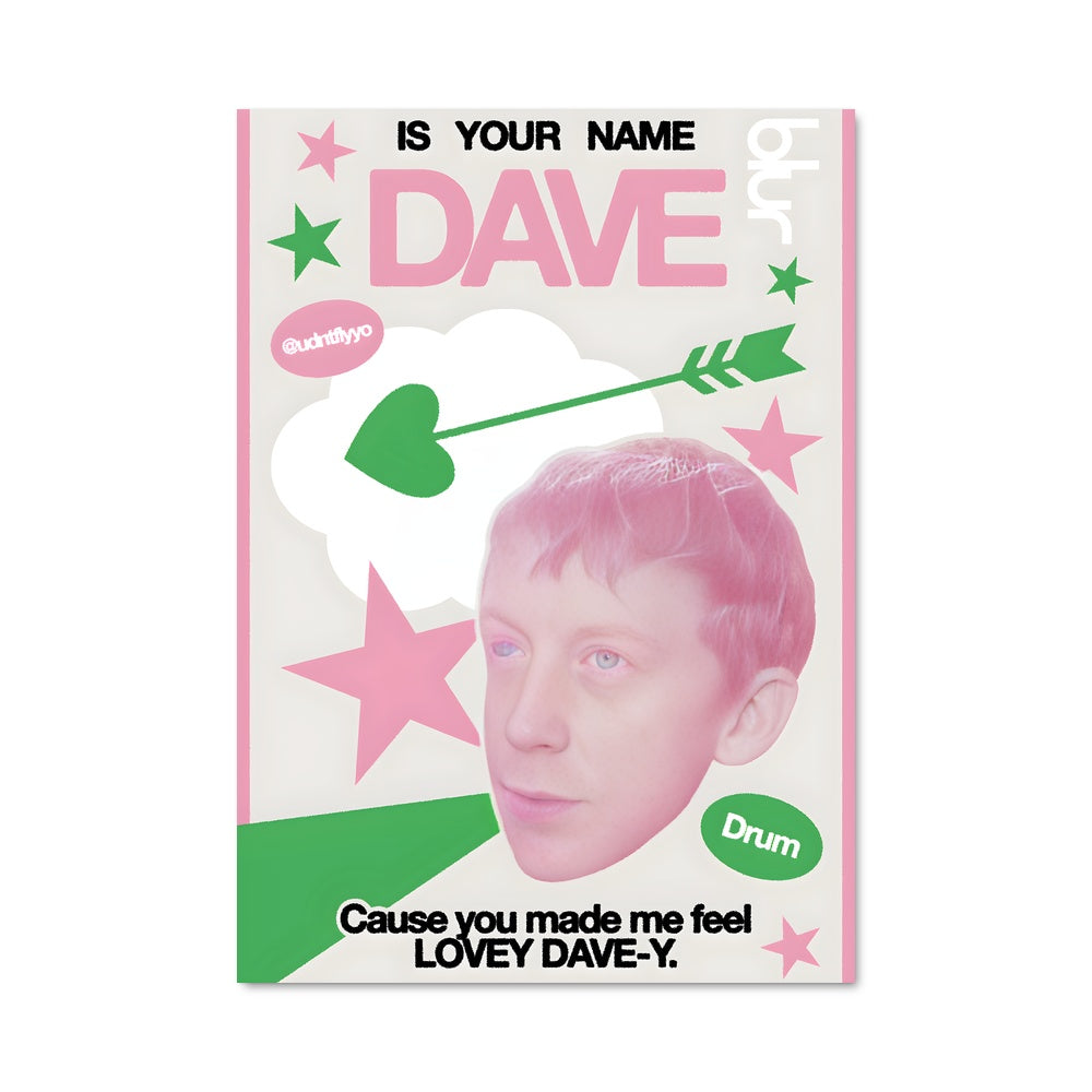 Poster Dave rowntree 55448