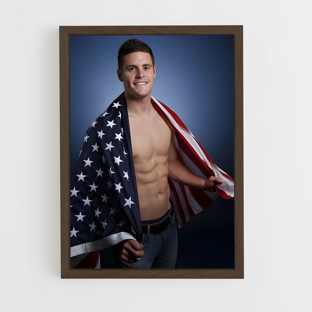 ap-david boudia-4 cadre Bois foncé