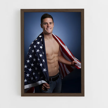 ap-david boudia-4 cadre Bois foncé