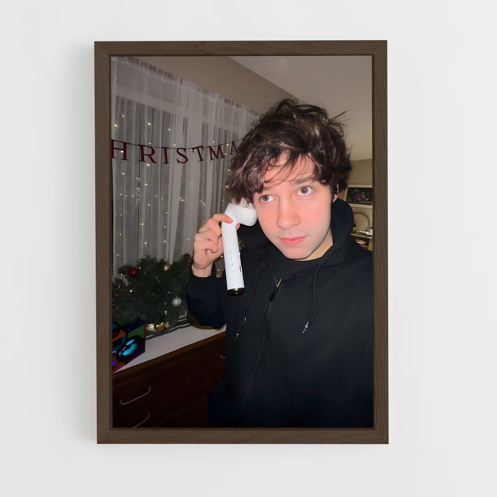 ap-david dobrik-11 cadre Bois foncé