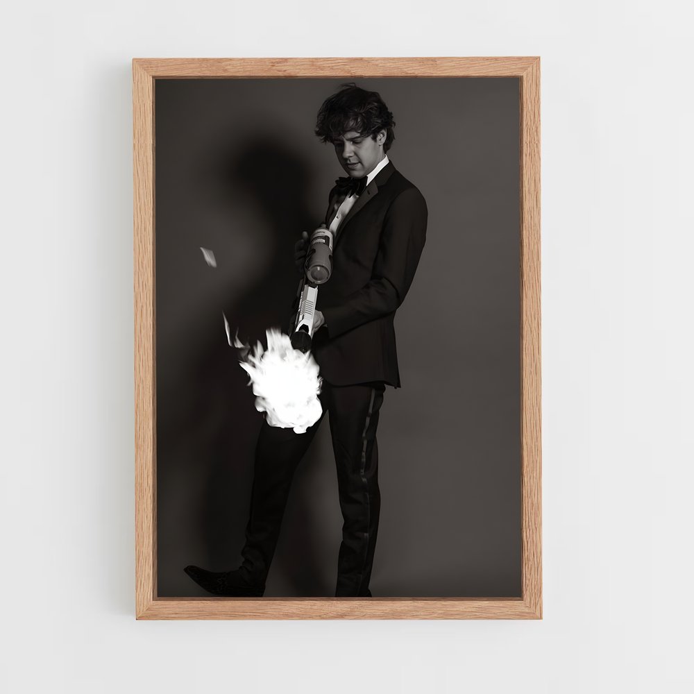 ap-david dobrik-12 cadre Bois clair