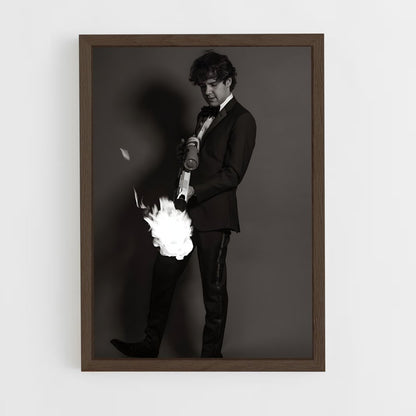 ap-david dobrik-12 cadre Bois foncé