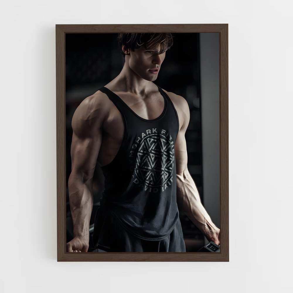 ap-david laid-9 cadre Bois foncé