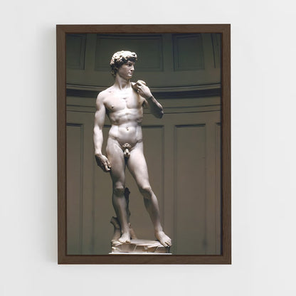 ap-david michelangelo-4 cadre Bois foncé