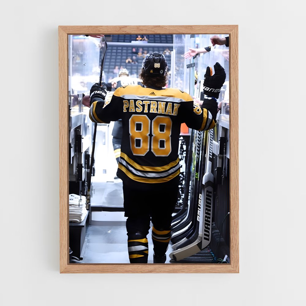 ap-david pastrnak-3 cadre Bois clair