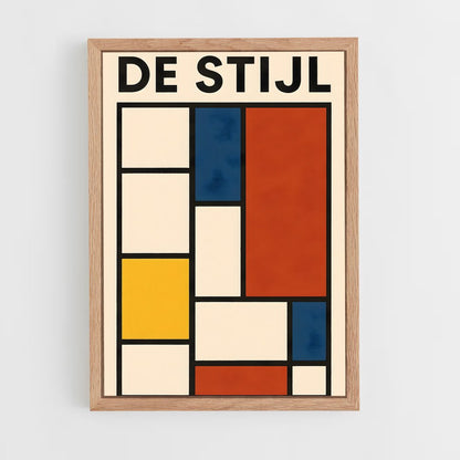 ap-de stijl-2 cadre Bois clair