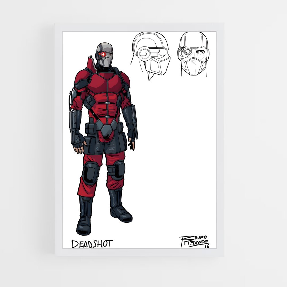 ap-deadshot-8 cadre Blanc