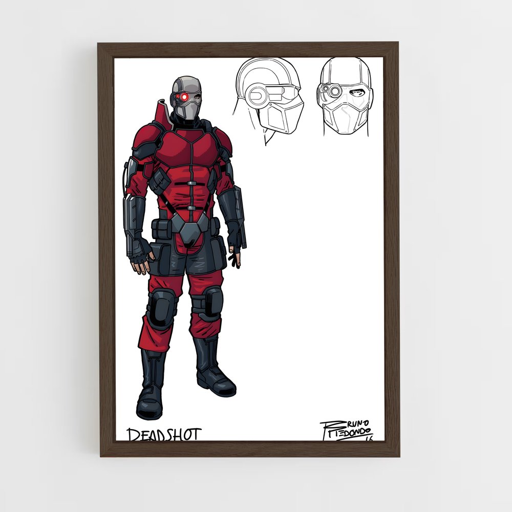 ap-deadshot-8 cadre Bois foncé