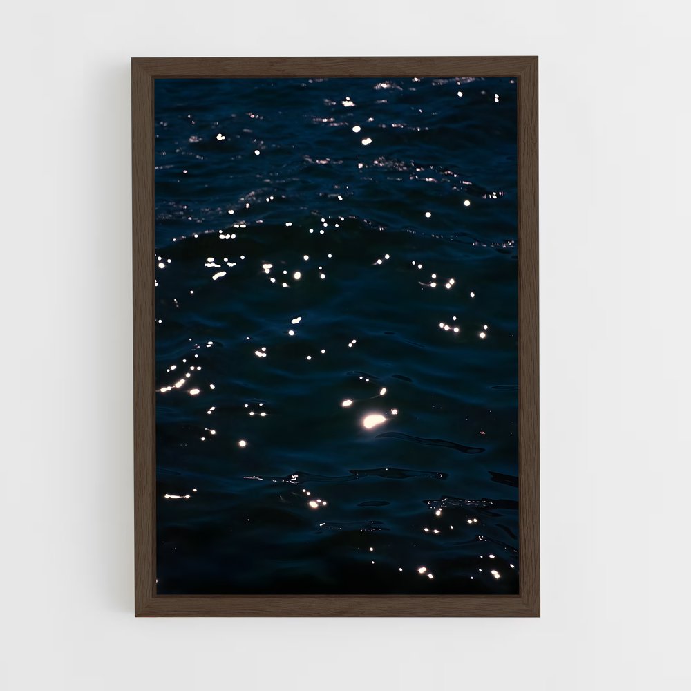 ap-deep blue-6 cadre Bois foncé