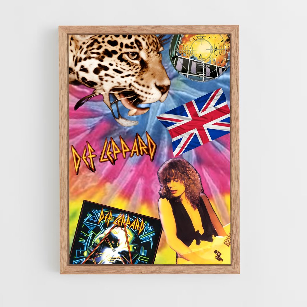 ap-def leppard-1 cadre Bois clair
