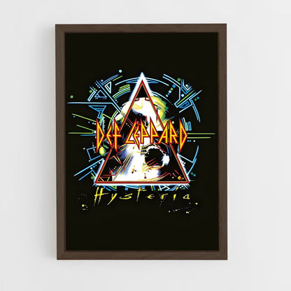 ap-def leppard-4 cadre Bois foncé