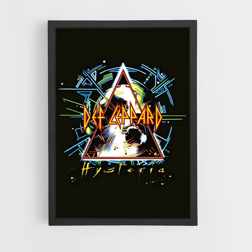 ap-def leppard-4 cadre Noir