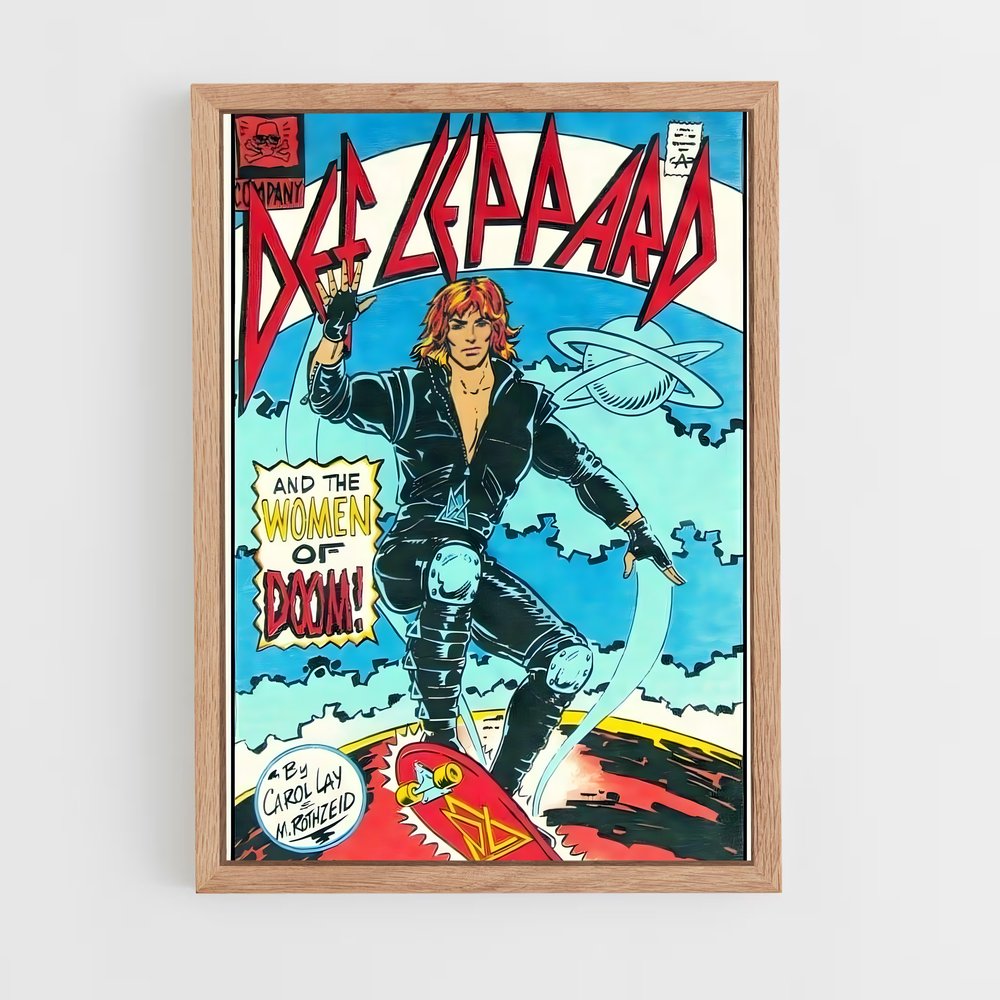 ap-def leppard-6 cadre Bois clair