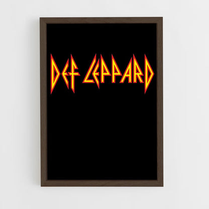 ap-def leppard-7 cadre Bois foncé