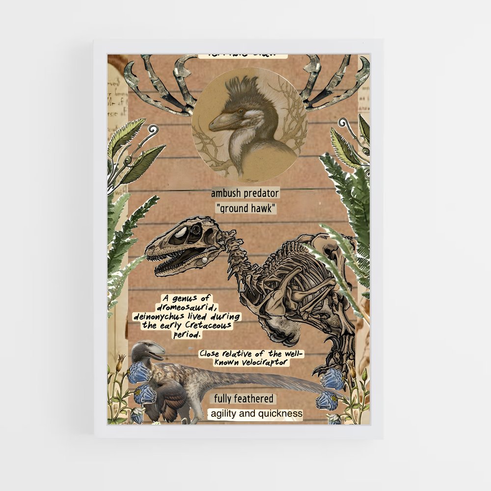 ap-deinonychus-3 cadre Blanc