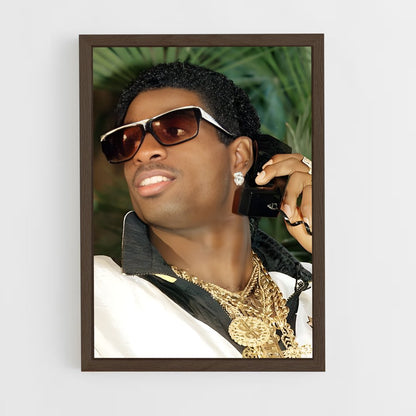 ap-deion sanders-1 cadre Bois foncé