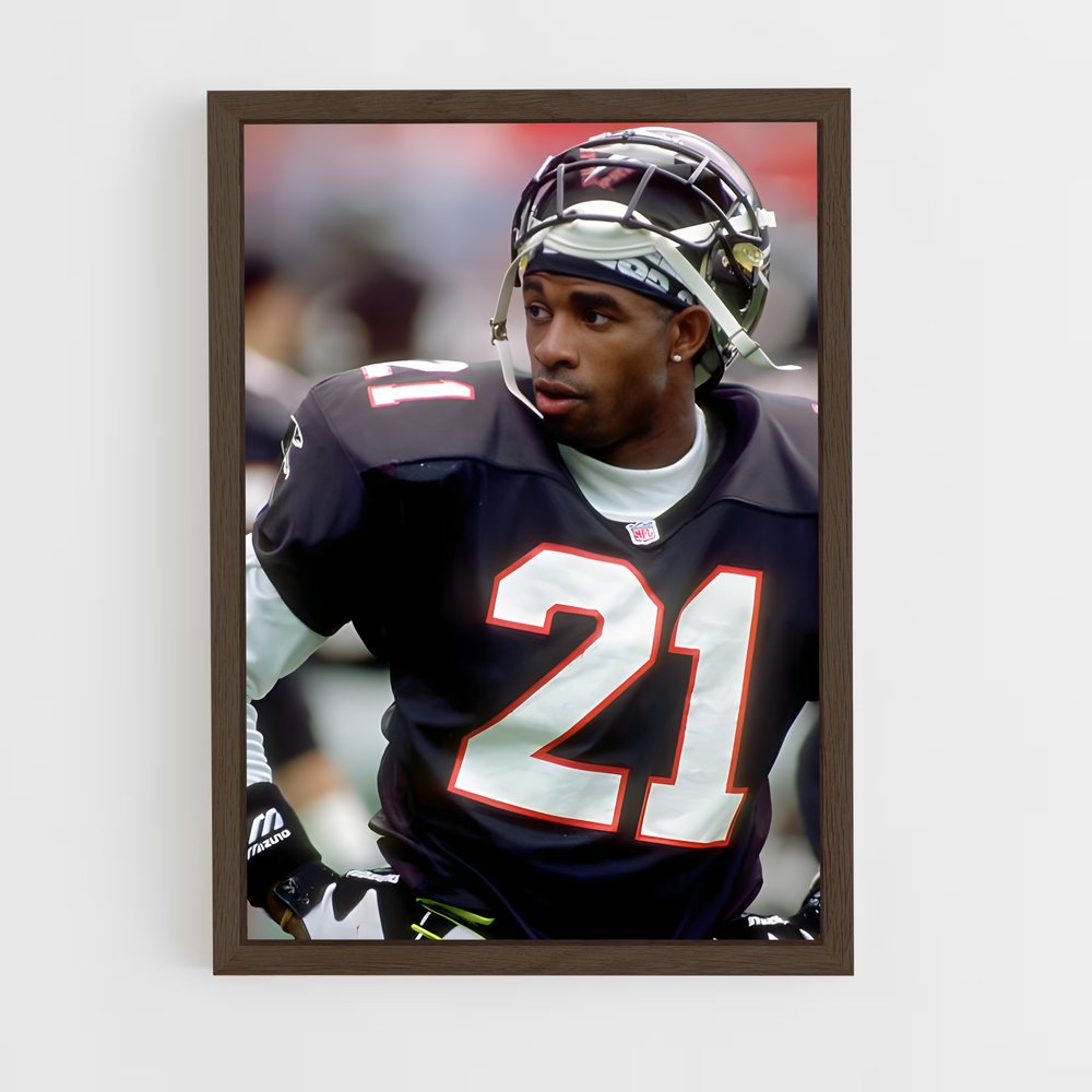 ap-deion sanders-3 cadre Bois foncé