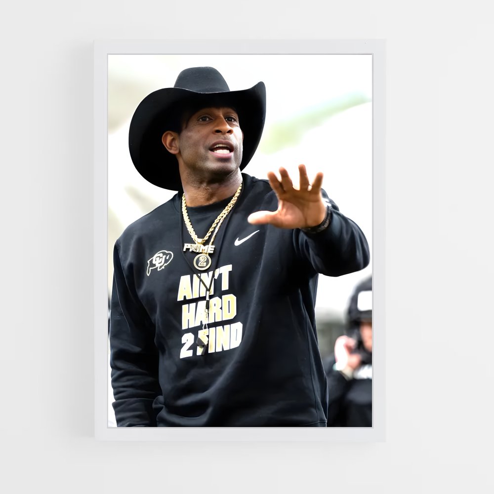 ap-deion sanders-8 cadre Blanc