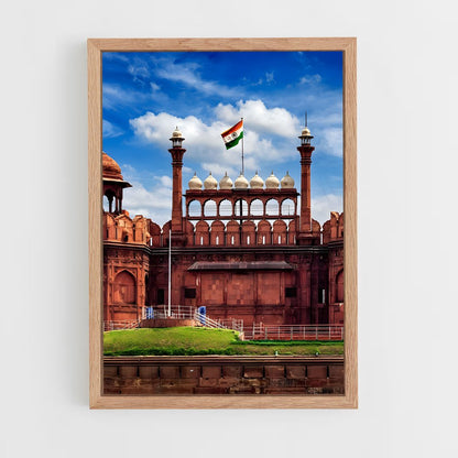 ap-delhi flag-1 cadre Bois clair