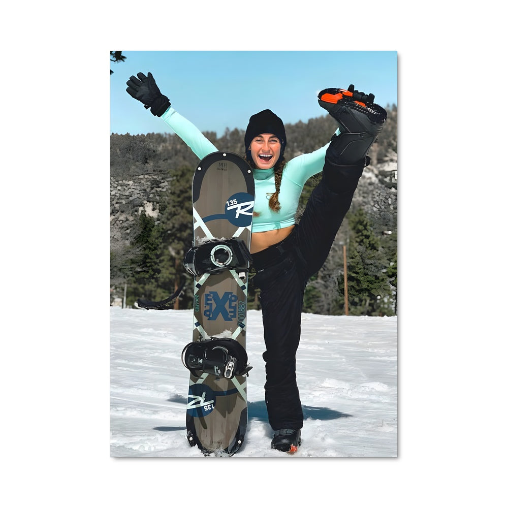 Poster Snowboard Queen