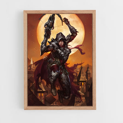 ap-demon hunter diablo-4 cadre Bois clair