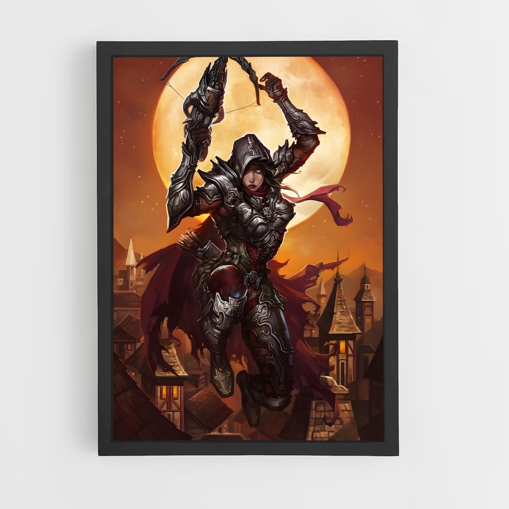 ap-demon hunter diablo-4 cadre Noir