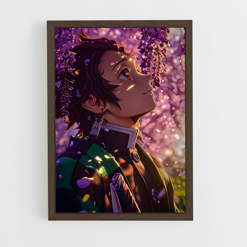 ap-demon slayer-19 cadre Bois foncé