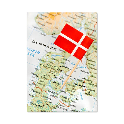Poster Danemark Étoilé