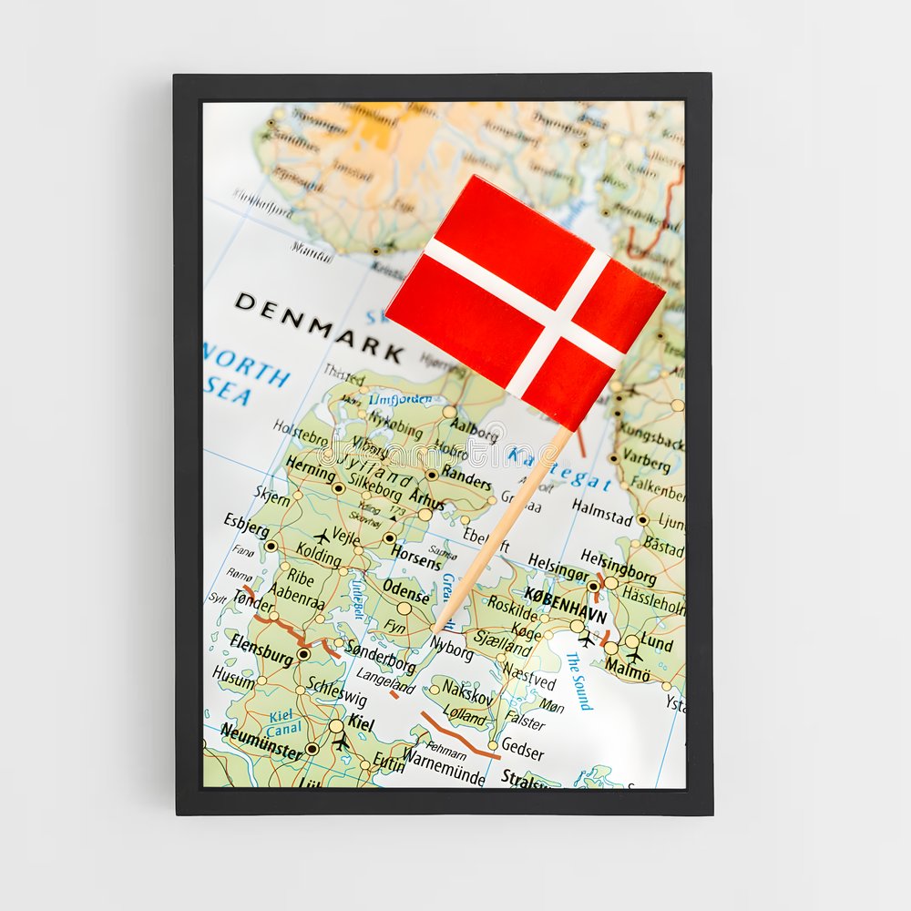ap-denmark flag-7 cadre Noir