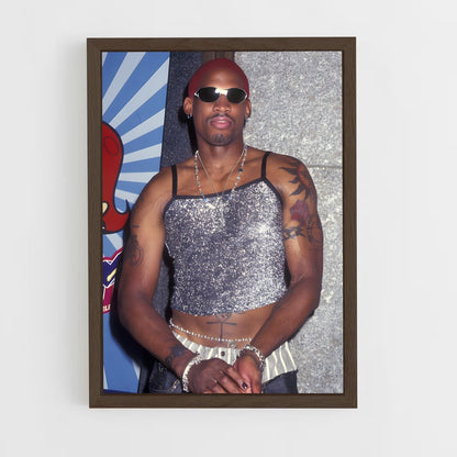 ap-dennis rodman-1 cadre Bois foncé