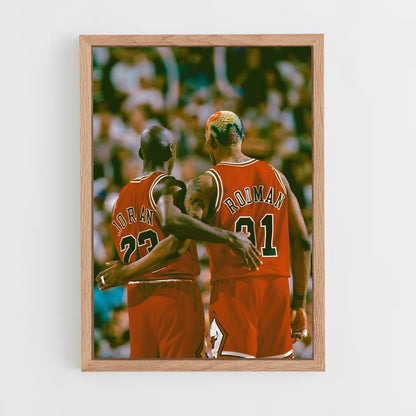 ap-dennis rodman-11 cadre Bois clair
