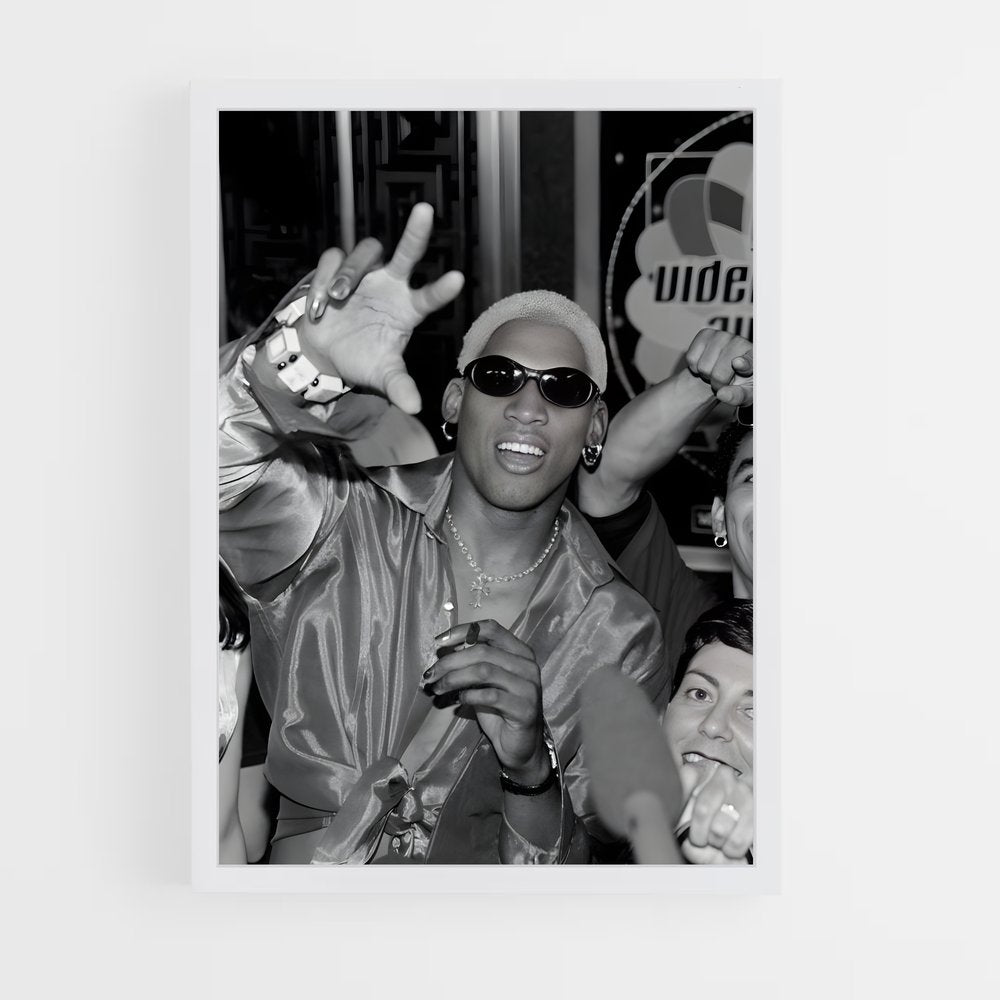 ap-dennis rodman-8 cadre Blanc