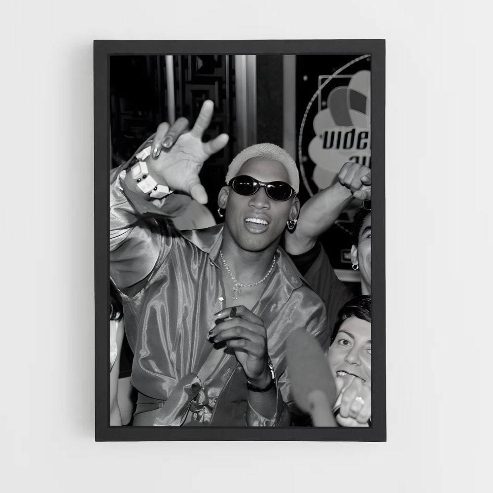 ap-dennis rodman-8 cadre Noir