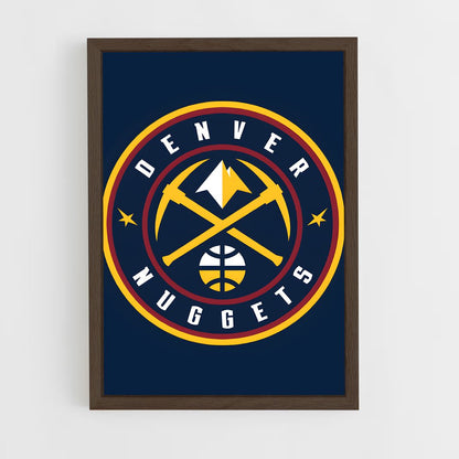 ap-denver nuggets-2 cadre Bois foncé