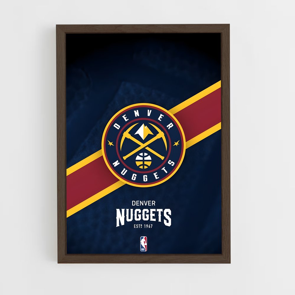 ap-denver nuggets-3 cadre Bois foncé