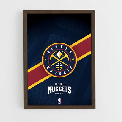 ap-denver nuggets-3 cadre Bois foncé