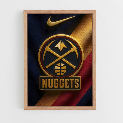 ap-denver nuggets-5 cadre Bois clair