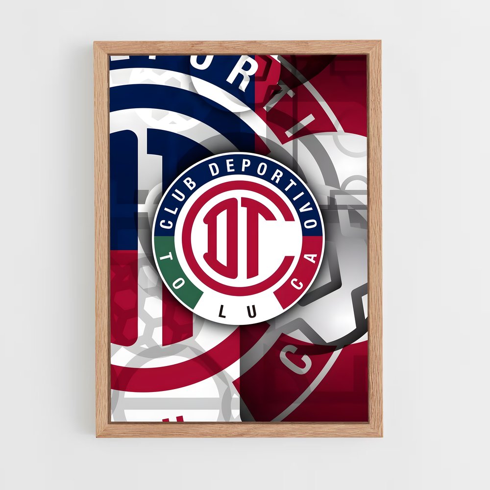 ap-deportivo toluca fc-11 cadre Bois clair