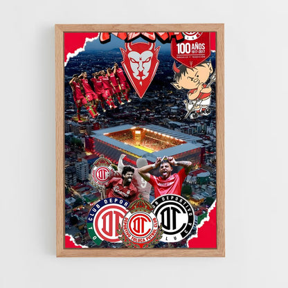 ap-deportivo toluca fc-4 cadre Bois clair