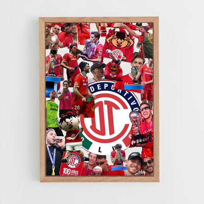 ap-deportivo toluca fc-8 cadre Bois clair