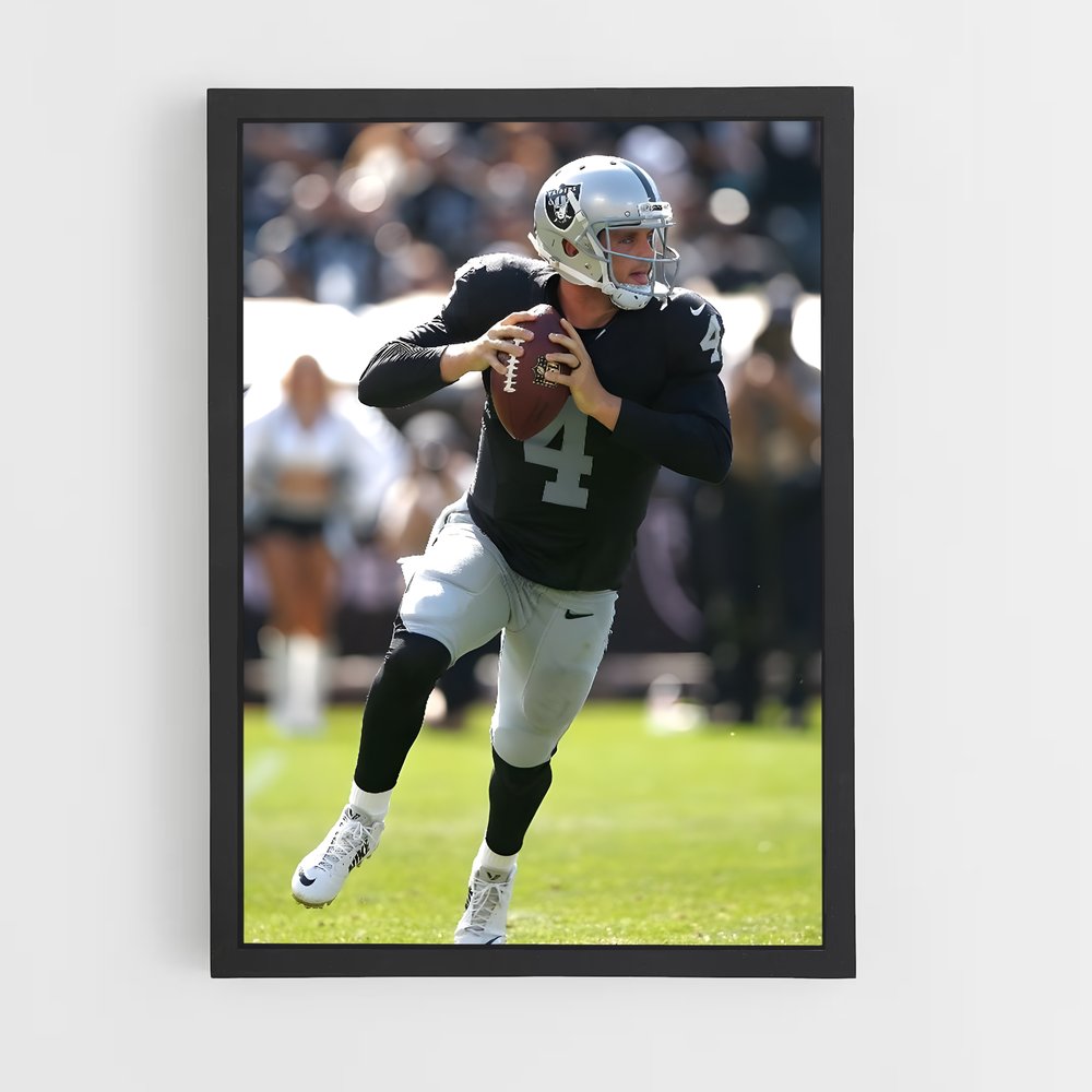 ap-derek carr-1 cadre Noir