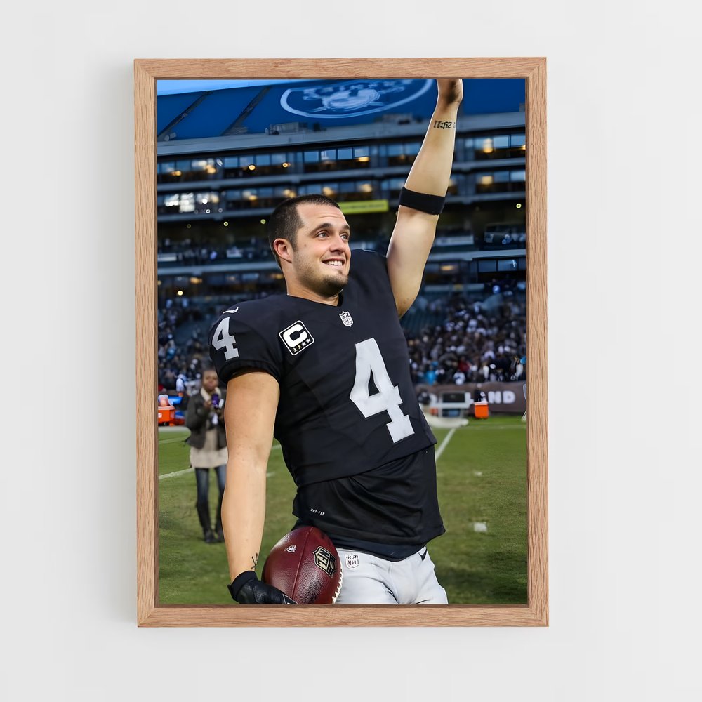 ap-derek carr-2 cadre Bois clair