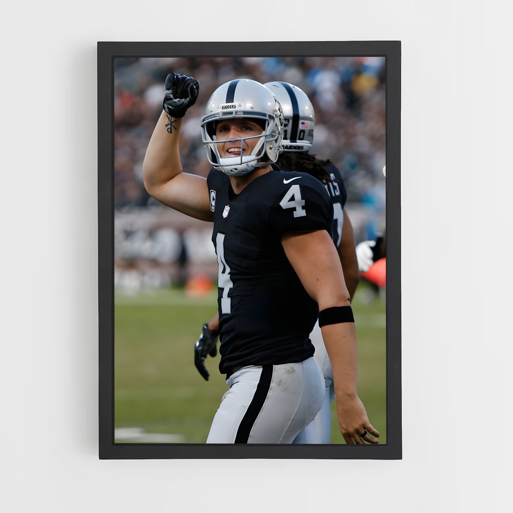 ap-derek carr-4 cadre Noir