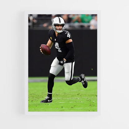 ap-derek carr-5 cadre Blanc